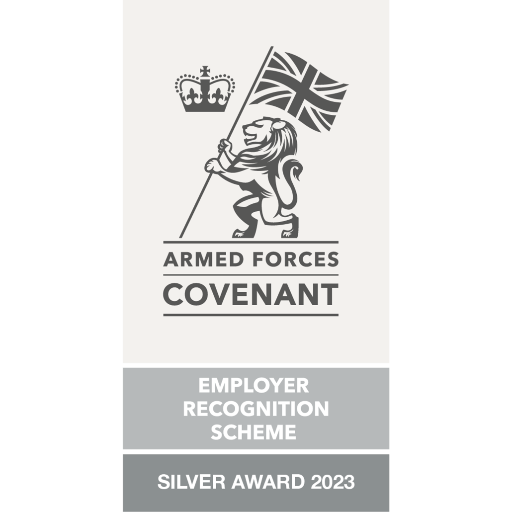 Armed Forces covenant employer recognition scheme silver award 2023