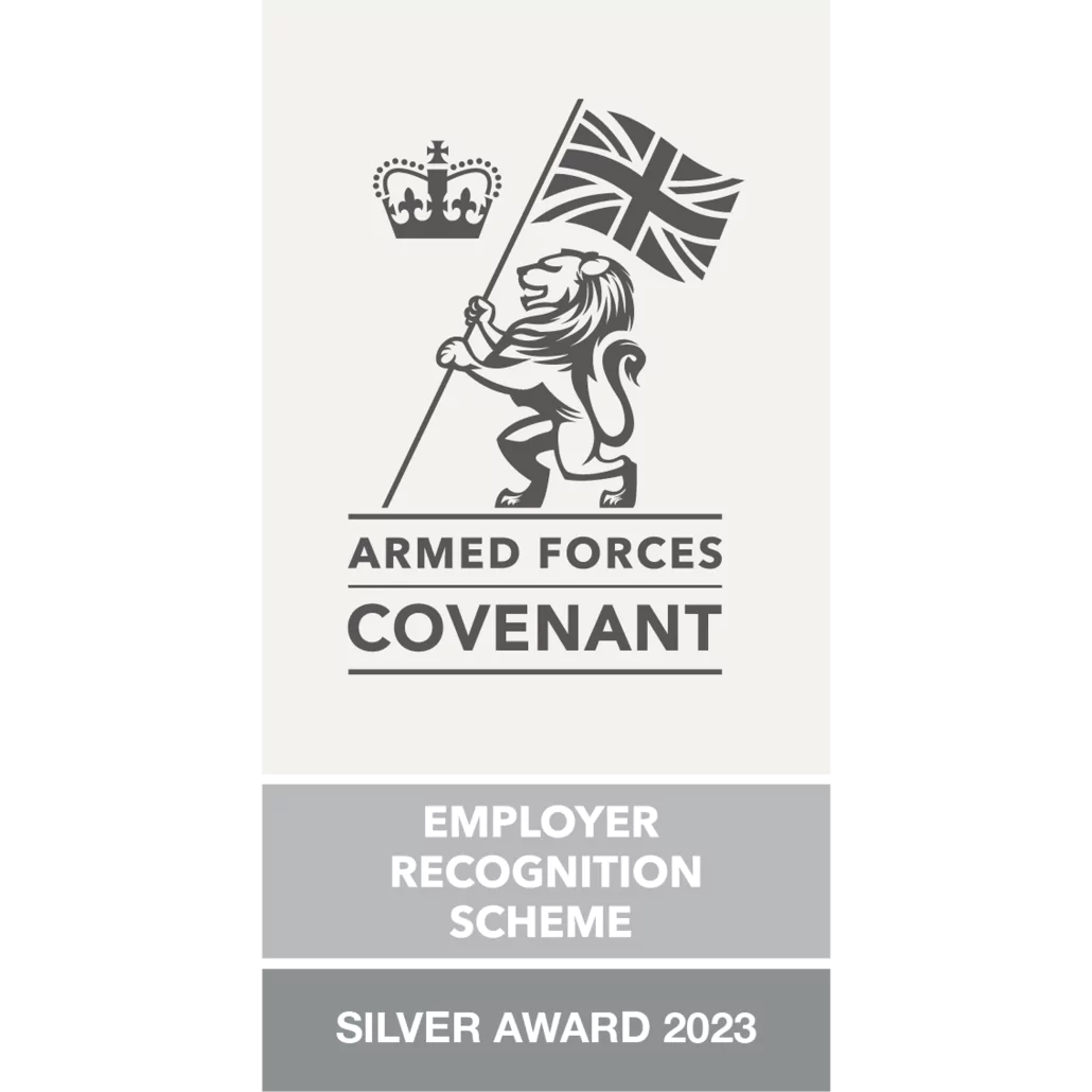 Armed Forces covenant employer recognition scheme silver award 2023